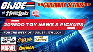 BREAKING ACTION FIGURE NEWS PICKUPS AUGUST 11th GIVEAWAY GI JOE McFarlane DC Spiderman Marvel [upl. by Aniral345]