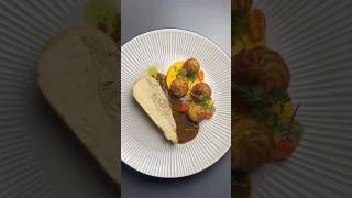 Chicken ballotine with green olive carrot mousseline and dauphine potatoes food cooking recipe [upl. by Liahcim125]