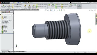 Modélisation dune vis sur solidworks [upl. by Irrem]