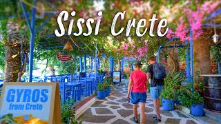 Sissi Crete walking tour 4K Greece 2022 [upl. by Rannug]