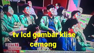 kerusakan tv lcd gambar klise atau gambar cemong [upl. by Neilson]