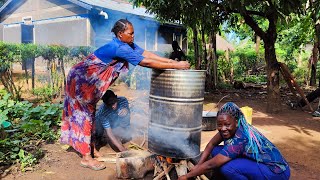 How to make alcoholwaragi locally in Uganda uganda alcohol local [upl. by Adaval]