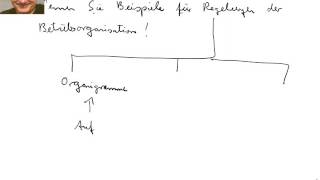 Regelungen der Betriebsorganisation  Beispiele [upl. by Shanon]