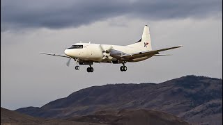 KF Aero Convair 580 WINDY Arrival at Kamloops Airport [upl. by Inasah]