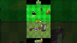 Pvz vs pvz 2  Mega Gatling Pea Doom Shrooms Team Vs Solo Gargantuar zombie shorts [upl. by Leena868]