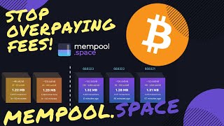 How to save on bitcoin transaction fees  mempoolspace [upl. by Idner]