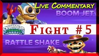 PS3 Skylanders Swap Force Gameplay PVP Tournament  3 Boom Jet Vs Rattle Shake Fight  5 [upl. by Mackler]