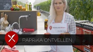 Makkelijk en snel paprika ontvellen [upl. by Odnamla655]