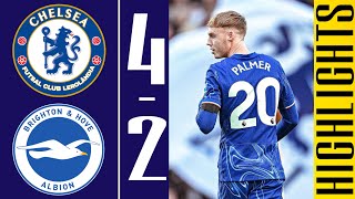 Chelsea vs Brighton 42  Highlights  Premier League 2425 [upl. by Nwahsear]