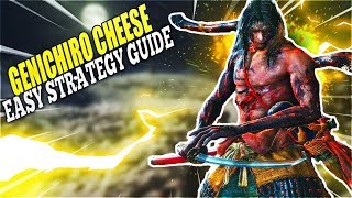 Sekiro Shadows Die Twice How To Cheese Genichiro Easy Boss Guide [upl. by Ahsienat]