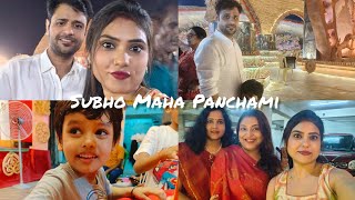 Subho Maha Panchami VlogPandal Hopping V Start Ho Gya dailyvlog vlogsbyseema570 [upl. by Mosley874]