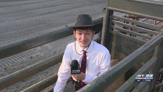 Saddle up Crawford Co Fair rodeo showcases skills from bull riders of all ages [upl. by Tal]