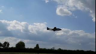 De Havilland Vampire flyby [upl. by Laehcym]