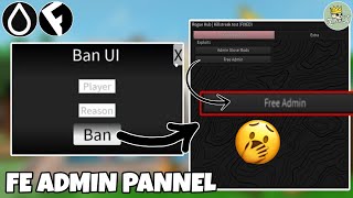 FE Admin amp Ban Pannel Script  Hydrogen and Fluxus  Roblox Mobile Exploiting [upl. by Persas987]