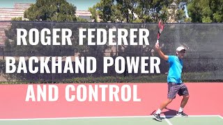 Roger Federer Backhand Technique Continued [upl. by Naehgem]