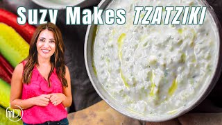 Authentic Tzatziki Sauce Recipe  The Mediterranean Dish [upl. by Eidna]