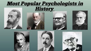 Most famous psychologist in historyhistory psychologist popular [upl. by Flam361]