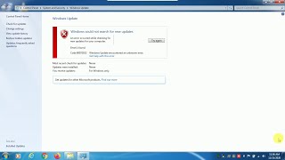 How to fix Windows Update error code 80072EE2 for Windows 7 [upl. by Carlee]