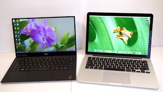 13quot MacBook Pro Retina Display Early 2015 vs Dell XPS 13 2015 Comparison Smackdown [upl. by Thistle]