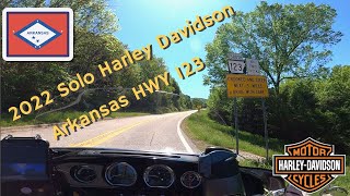 2022 Solo Motorcycle Ride Ozark Mountains Arkansas Highway 123 South [upl. by Alfonse]