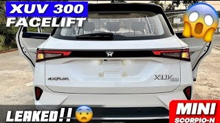 2024 XUV 300 FACELIFT LEAKED 🦁 FULL INTERIOR REVEALED 😱 XUV300 NEW MODEL😍 XUV300 2024 Facelift [upl. by Adia505]