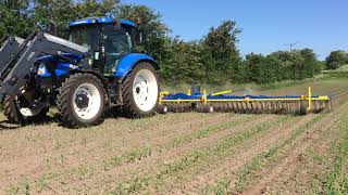 Treffler TS Precision Tine Harrow in corn [upl. by Broddy]