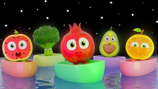 Baby Sensory Time  Row Row Boat Calming Music amp Engaging Playtime  Funky Fruits Dance Compilation [upl. by Adarbil]