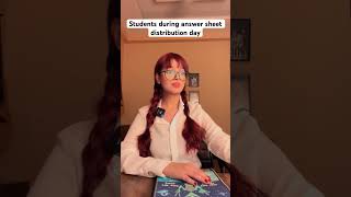 Students during answer sheet distribution relateable comedy funnyvideo ytshortsviral school [upl. by Aihsatal]