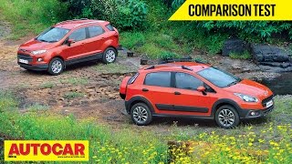 Fiat Avventura vs Ford EcoSport  Comparison Test  Autocar India [upl. by Domonic]