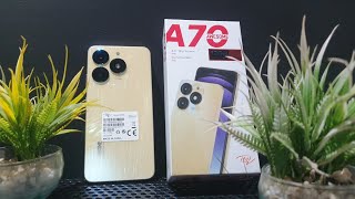 itel A70 gold 256GB12GB Unboxing [upl. by Loutitia]