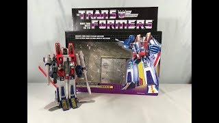 Transformers Walmart Exclusive G1 Starscream Reissue Review [upl. by Vicki]