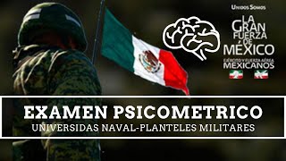 💂 ¿COMO APROBAR MI EXAMEN PSICOMETRICO Y PSICOLOGICO UNIVERSIDAD NAVAL  PLANTELES MILITARES ✅ [upl. by Lashar]