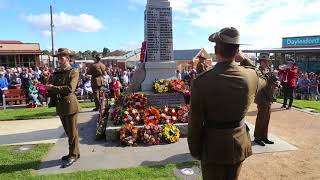 ode and last post ANZAC Day Service 2018 Daylesford Victoria 0217 [upl. by Nyledaj951]