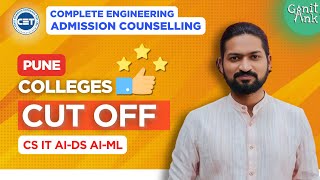 MHTCET 2024 Top Engineering Colleges in PUNE  CS IT AIML AIDS  Complete CUT OFFS [upl. by Sirrad]