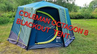 ASMR Teltan pystytys Coleman Octagon 8 Blackout [upl. by Arick]