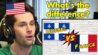 American Reacts to French in Quebec vs France [upl. by Nylzzaj903]