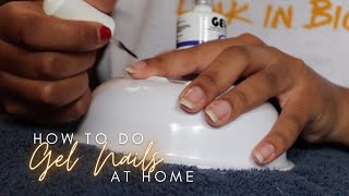 Howto do Gel nails at home  Beginner Edition  Basi Oliphant  South African Youtuber [upl. by Vories746]