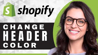 How to Change Header and Footer Color in Shopify  Shopify For Beginners [upl. by Marih]