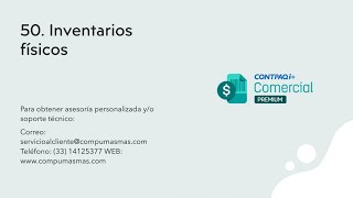 50 Inventarios físicos en Contpaqi Comercial Premium Cómo hacerlo correctamente contpaqi [upl. by Thayne998]