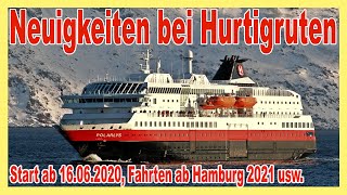 Hurtigruten Es geht wieder los  Fahrten ab Deutschland 2021  Neue Liquidität [upl. by Kerwinn]