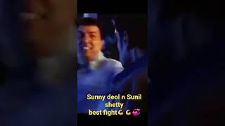 Sunny deol amp Sunil shetty 💞 best fight💪👊 lakeer shorts [upl. by Kenway]