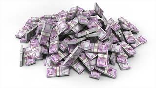 Indian Rupee Money Bills FREE STOCK VIDEO Footage [upl. by Ogeid]