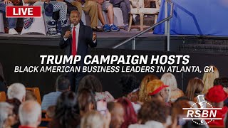 LIVE REPLAY Trump Campaign Hosts Black American Business Leaders at Barbershop in Atlanta  62624 [upl. by Melamie]