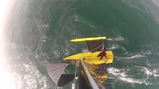 Weta Trimaran pitchpole amp recovery shot on GoPro HD [upl. by Steve]