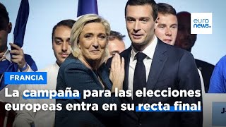 Los candidatos franceses a la Eurocámara se esfuerzan por captar el voto de jóvenes e indecisos [upl. by Nolasba]