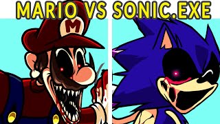 Friday Night Funkin  SonicEXE VS MarioEXE  No Hope FNF MODHARD Marios Madness V2 [upl. by Aisatsanna541]