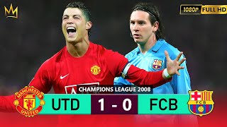 RONALDO SHOWS MESSI WHOS IN CHARGE AT OLD TRAFFORD  UCL 2008 SEMIFINAL [upl. by Averell]