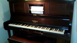 1928 Themola London Pianola  Cowboy Saloon Roll [upl. by Acirred]