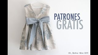 Patrones gratis de vestidos para niñas [upl. by Charteris]