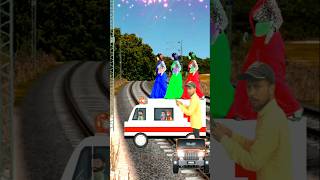 Funny girl dance tractor camera man attack the high speed train shortsfeed youtubeshorts [upl. by Rosalba]